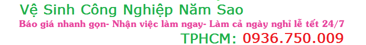 VỆ SINH CÔNG NGHIỆP